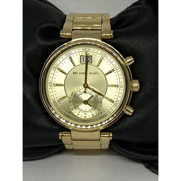 Michael Kors Sawyer MK6362 Womens Stainless Steel Analog Dial Quartz Watch OP729 - Picture 1 of 12